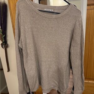 Pink Clover Women's Beige Crew Neck Sweater